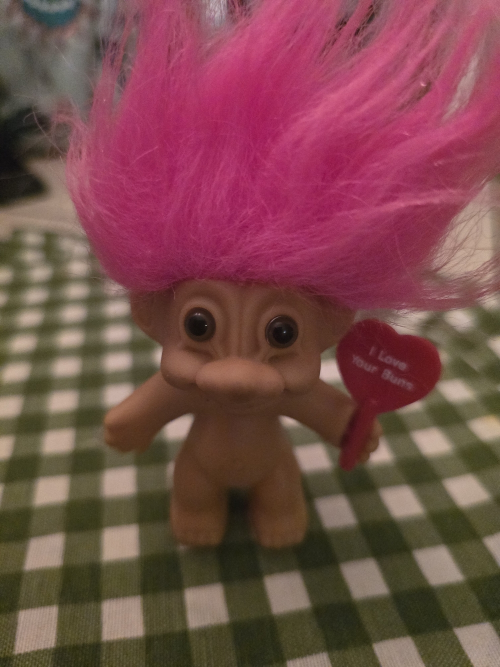 PinVintage Russ Troll 3" Dollk-Haired Troll Doll Plush Toy - Classic Collectible